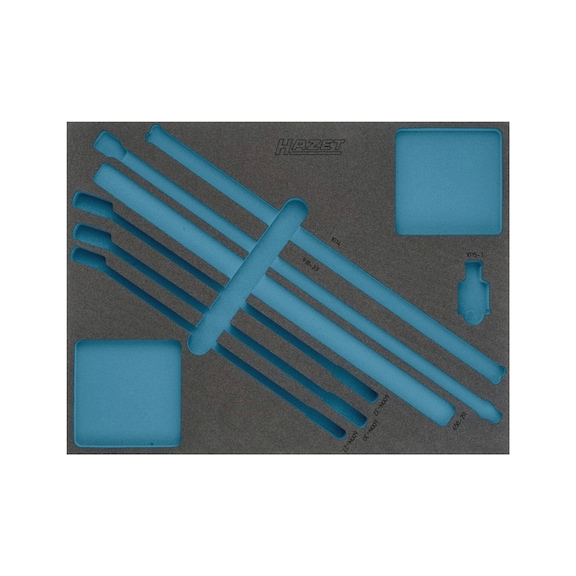 HAZET soft foam insert 2C empty 163-371L - Insert for tool trolley