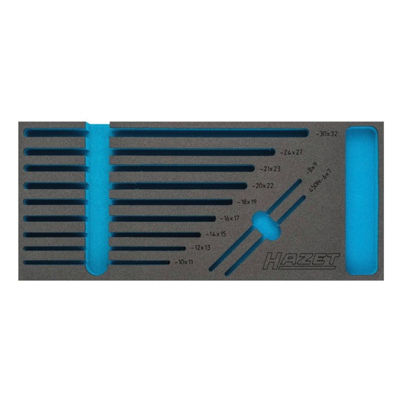 HAZET Weichschaum Einlage 2K Leer 163-377L - Einlage für Werkstattwagen