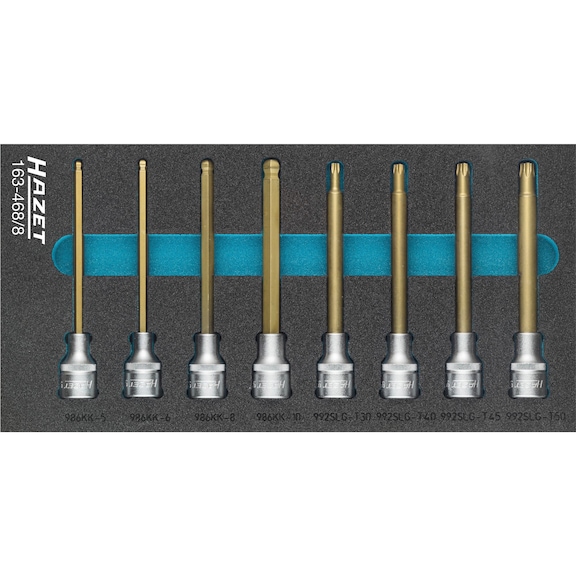 HAZET screwdriver socket set 8-piece 1/2 inch - Tool assortment