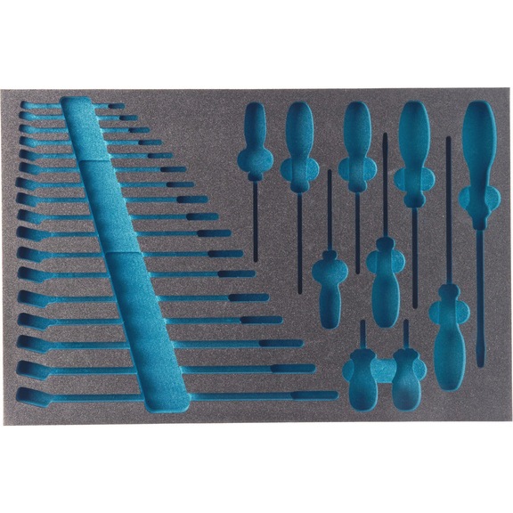 HAZET Soft foam insert 2C empty 163-58L - Insert for tool trolley