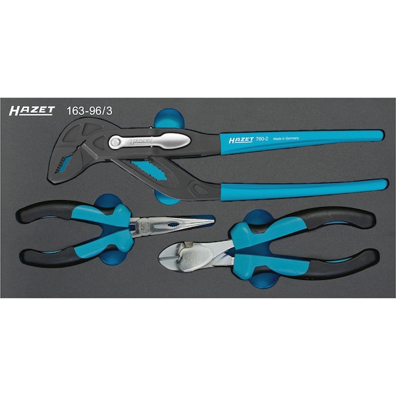 HAZET Pliers set 3-piece 163-96/3 - Tool assortment