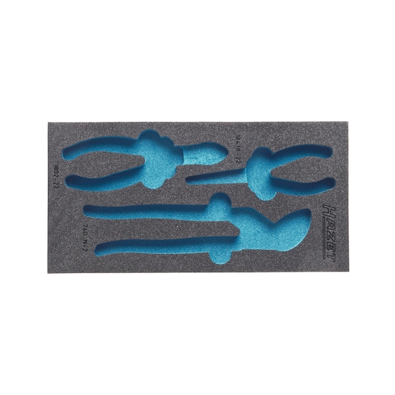 HAZET Soft foam insert 2C empty 163-96L - Insert for tool trolley