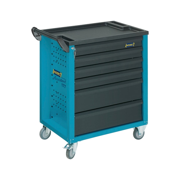 HAZET Assistant workshop trolley 6 drawers 177-6 - Workshop trolley