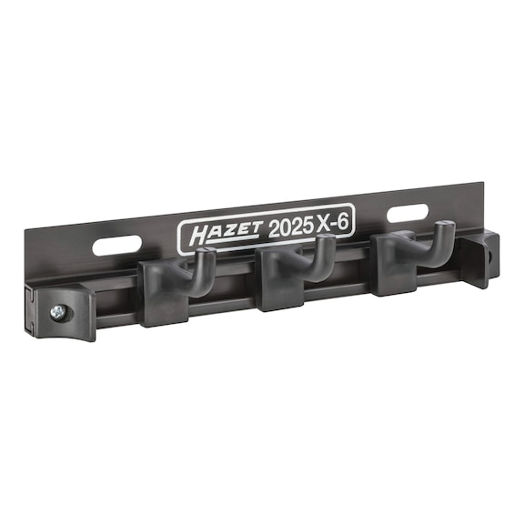 HAZET guide rail with hook 2025X-6/4 Number of tools 4 - Clamp holder with plastic tabs (perforated plate)