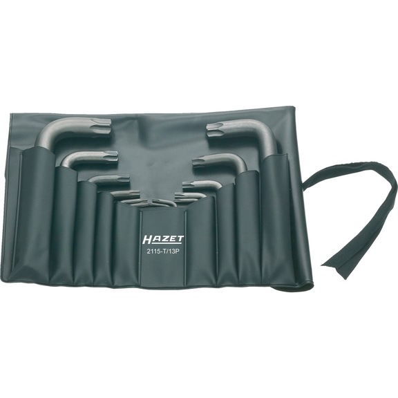 HAZET Hex key L-wrenches set 2115-T/13P Internal TX profile 13-piece - Angle screwdriver