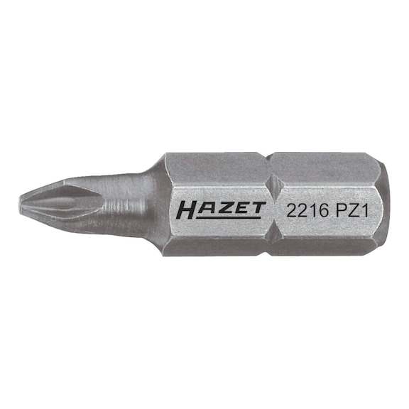 HAZET bit 2216-PZ3 Hexagon 1/4 inch (6.3 mm) Pozidriv profile PZ PZ3 - Bit for Phillips screws