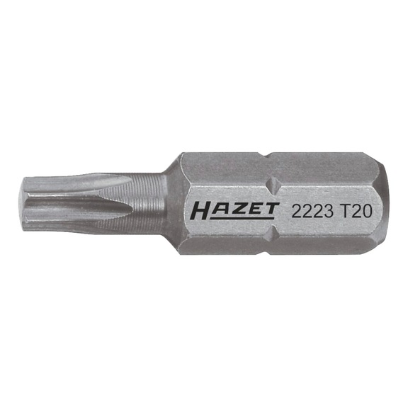 HAZET Bit 2223-T9 Sechskant 1/4 Zoll (6,3 mm) Innen TX Profil T9 - Bit für Innensechsrundschrauben
