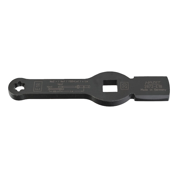 HAZET TX impact wrench with 2 striking faces 2872-E18 Square 3/4 inch (20 mm) - Socket tool (other)