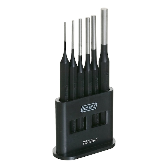 HAZET Pin punch set 751/6-1 No. of tools: 6 - Pin driver set