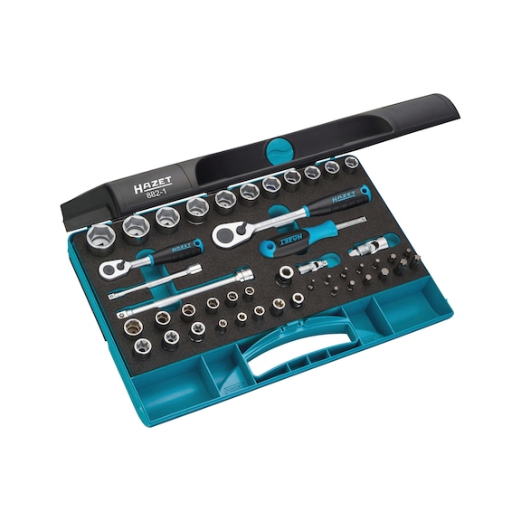 HAZET socket wrench set 882-1 46 tools - Socket wrench set