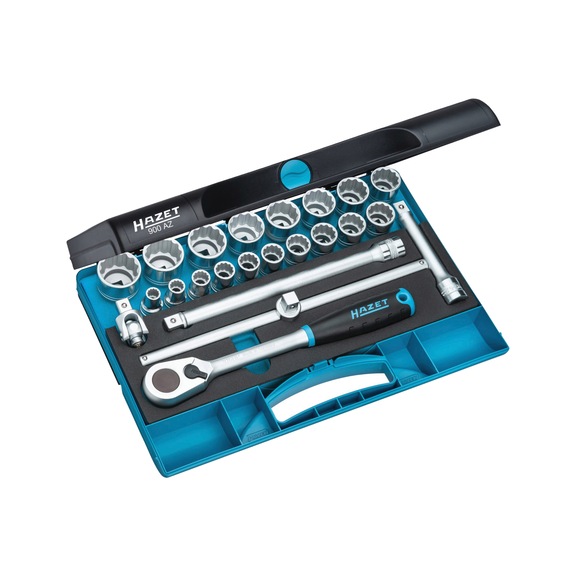 HAZET Socket wrench set 900AZ Square 1/2 inch (12.5 mm) - Socket wrench set