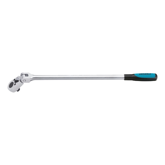 HAZET reversible ratchet long with joint 916GL square 1/2 inch (12.5 mm) - Connection square (reversible ratchet)