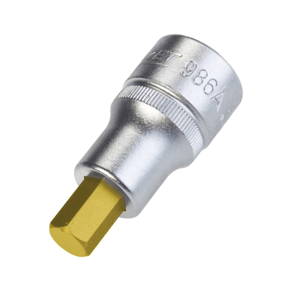 HAZET Screwdriver socket 986A-3/8 Square 1/2 inch - Hexagon socket insert (socket wrench)