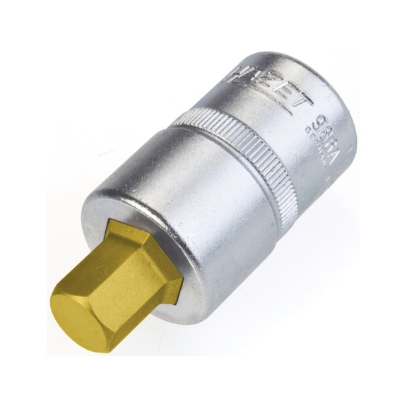 HAZET screwdriver socket 986A-7/16 square 1/2 inch - Hexagon socket insert (socket wrench)