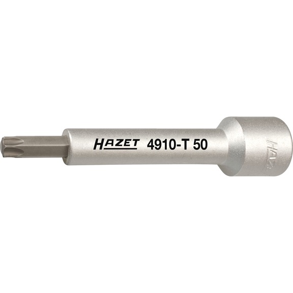 HAZET Counterholder for piston rod 4910-T50 Square 1/2 inch (12.5 mm) - Hexalobular socket (socket wrench)