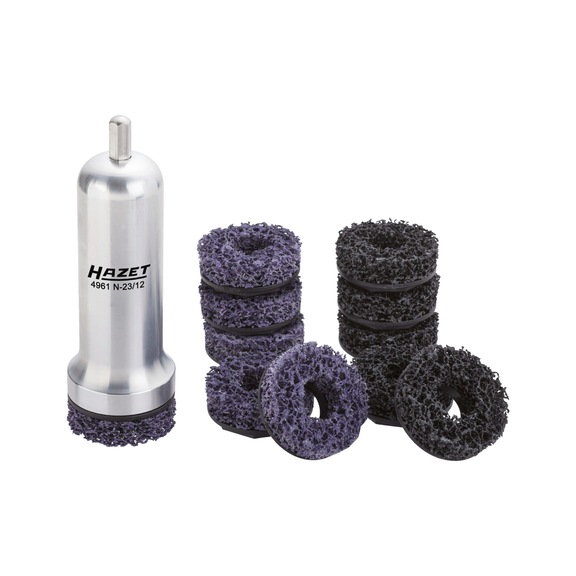 HAZET Commercial vehicle wheel hub grinder set 4961N-23/12 Number of tools 12 - Abrasives, grinding tools (other)
