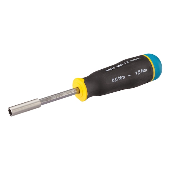 HAZET torque screwdriver 6001-1.5/3 Tightening torque 0.6 - 1.5 Nm 3-piece - Torque screwdriver