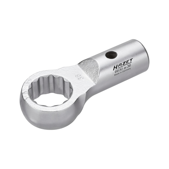 HAZET Aufsteck-Ringschlüssel 6630A-36 Außen Doppel-Sechskant Profil 36 mm - Einringschlüssel