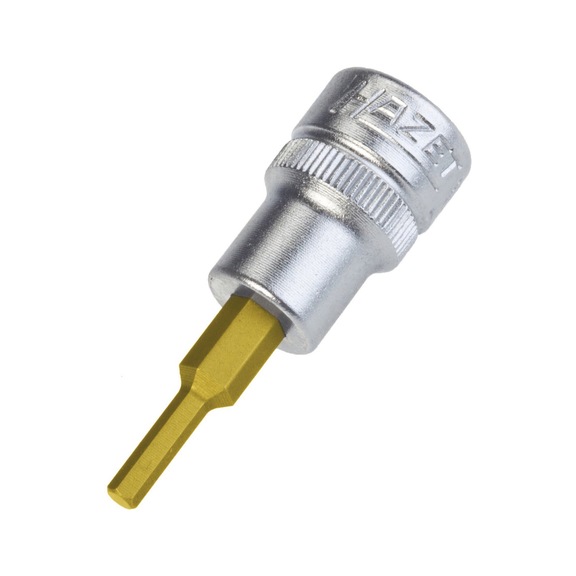 HAZET Screwdriver socket 8801A-1/8 Square 3/8 inch (10 mm) - Hexagon socket insert (socket wrench)