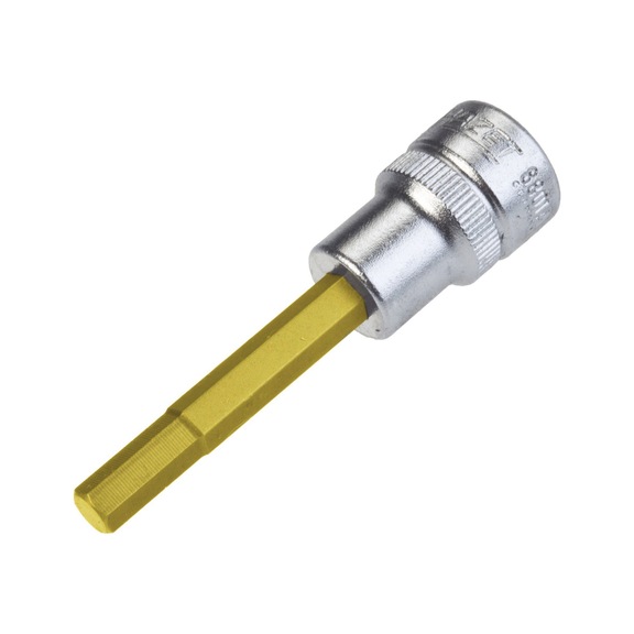 HAZET Screwdriver socket 8801A-7/32 Square 3/8 inch (10 mm) - Hexagon socket insert (socket wrench)