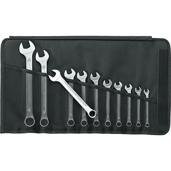 Jeu de clés mixtes STAHLWILLE, 11 pcs, 8-22 mm, DIN 3113-A OPEN-BOX - Jeux de clés mixtes 8 à 26 pièces