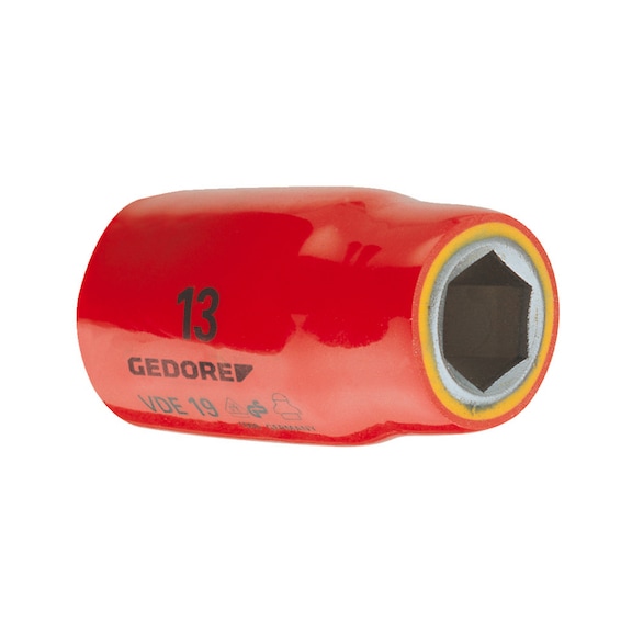 GEDORE VDE socket wrench bit 1/2 inch hexagon 17 mm 6123240 - Socket 1/2" (hexagon)