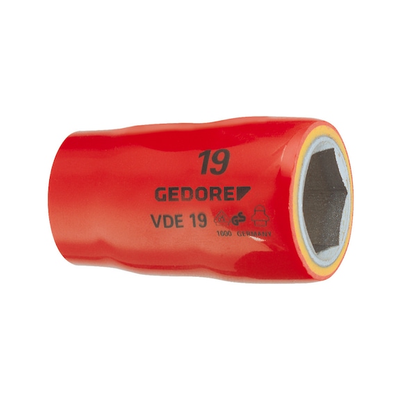 GEDORE VDE-Steckschlüsseleinsatz 1/2 Zoll 6-kant 27 mm 6123670 - Steckschlüsseleinsatz 1/2" (6kant)