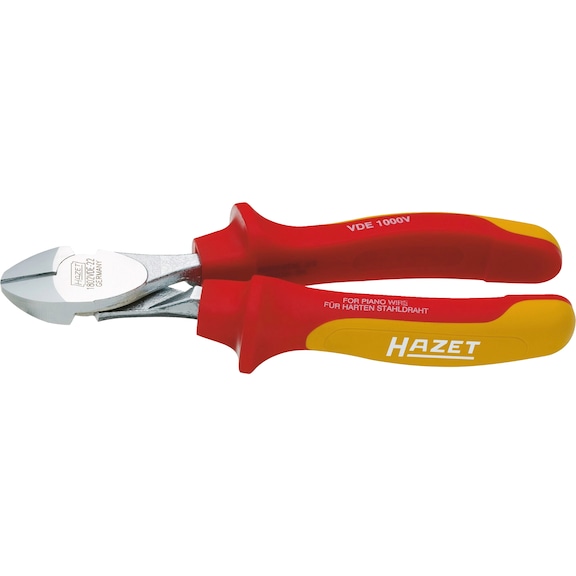 HAZET Kraft diagonal cutters with protective insulation 1802VDE-22 - Side cutter