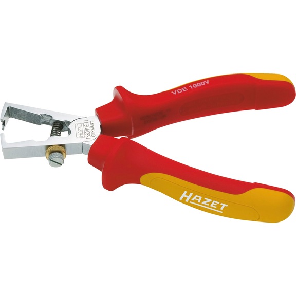 HAZET Stripping pliers with protective insulation 1860VDE-11 - Wire stripper