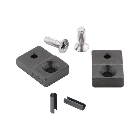 HAZET spare part set 1 pair of embossed jaws 2 screws 2 clamping sleeves 1932-1/6 - Seaming pliers