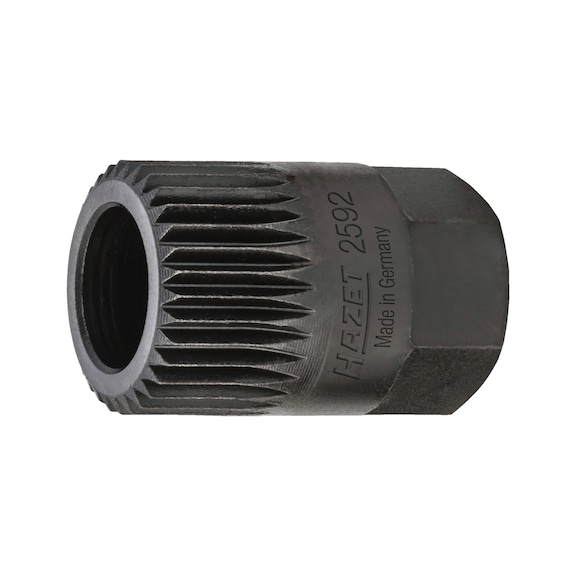 HAZET V-(ribbed) pulley adapter 2592 External hexagon 17 mm - Socket tool (other)