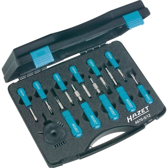 HAZET Cable unlocking tool assortment 4670-5/12 Number of tools 12 - Operating equipment, workshop equipment (accessories, other)