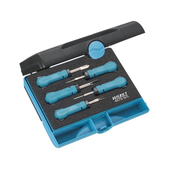 HAZET Cable release assortment 4670-9/5 No. of tools: 5 - Operating equipment, workshop equipment (accessories, other)