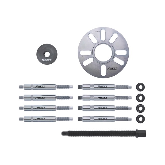 HAZET Radnaben- / Gelenkwellen Abzieher Satz 4935-2/15 Anzahl Werkzeuge 15 - Abziehwerkzeug, Ausdreher (Sonstiges)