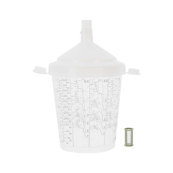 SATA RPS multipurpose cup 0.6 l 200 &micro;m plug-in sieve 60 pieces 1010488 - RPS multipurpose cup