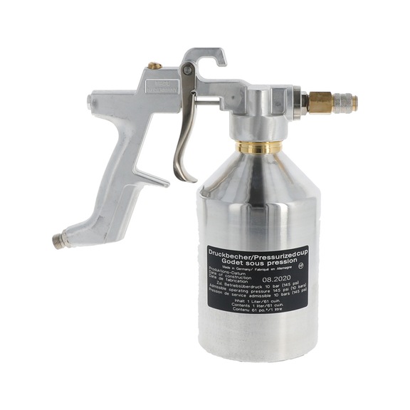 SATA HRS Druckbecherpistole 1 l Becher ohne Mengenregulierung ohne Sonden 11072 - Korrosionsschutz SATA HRS