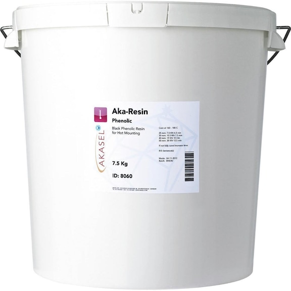 AKASEL AKA-RESIN PHENOLIC Phenol Warmeinbettmittel schwarz, holzgefüllt 7,5 kg - Warmeinbettmittel AKA-RESIN Phenol