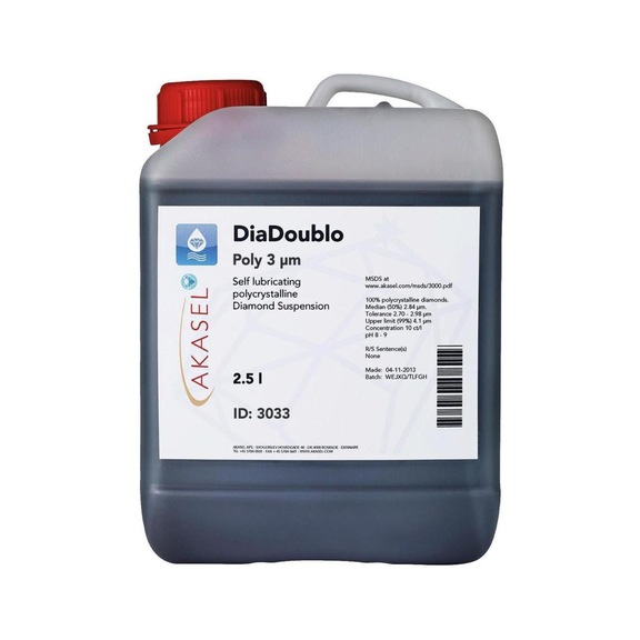 AKASEL DIADOUBLO POLY Suspension 3 µm, Polieren 2,5 L - 2 in 1 Diamantsuspension Dia-Doublo Poly