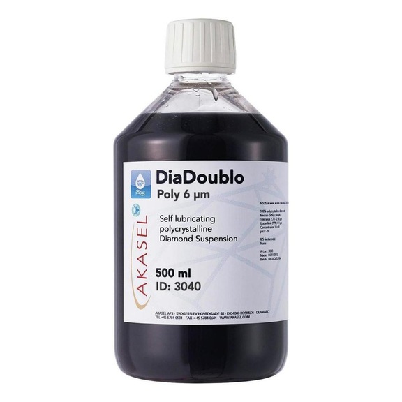 AKASEL DIADOUBLO POLY suspensie, 6 µm, polijsten, 500 ml - 2-in-1 DiaDoublo Poly diamantsuspensie