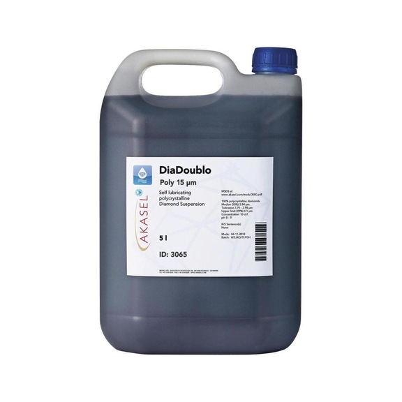 Suspension AKASEL DIADOUBLO POLY, 15&nbsp;µm, enlèvement, 5 l - Suspension diamantée 2&nbsp;en&nbsp;1 DiaDoublo Poly