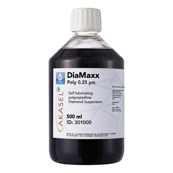 AKASEL DIAMAXX POLY, 0.25 &micro;m, final polishing, 500 ml - 2-in-1 diamond suspension DiaMaxx Poly