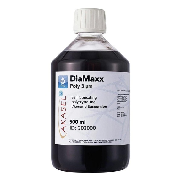AKASEL DIAMAXX POLY, 3 &micro;m, polishing, 500 ml - 2-in-1 diamond suspension DiaMaxx Poly