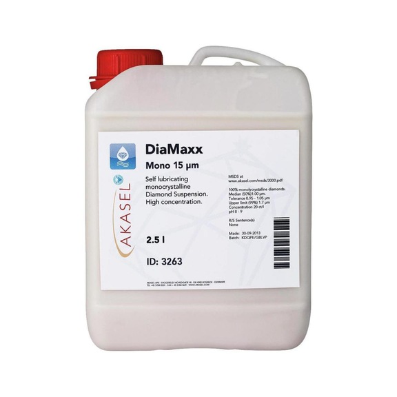 AKASEL DIAMAXX MONO 15 µm, Abtragen 2,5 L - 2 in 1 Diamantsuspension DiaMaxx Mono
