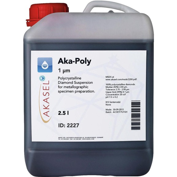 AKASEL AKA-POLY Diamantsuspension 1µm 2,5 Liter - Diamantsuspension Aka-Poly