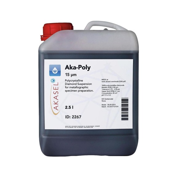 Suspension diamantée AKASEL AKA-POLY, 15&nbsp;μm, 2,5 l - Suspension diamantée Aka-Poly