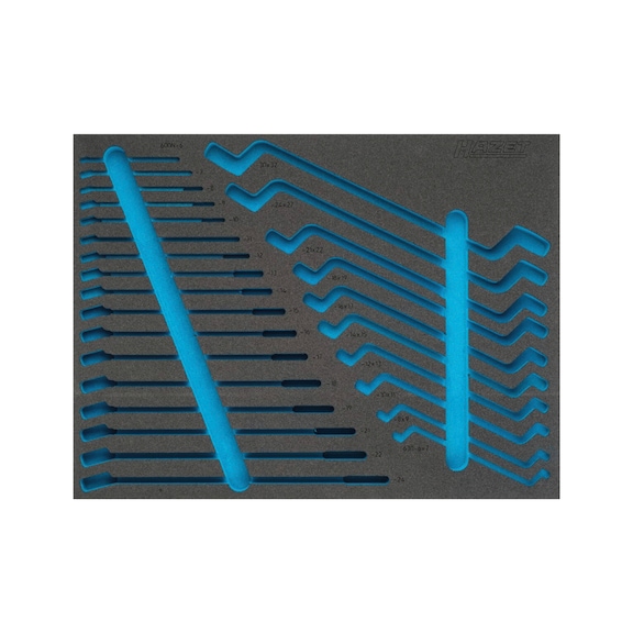 HAZET 2C soft foam insert 163-374L - Insert for tool trolley