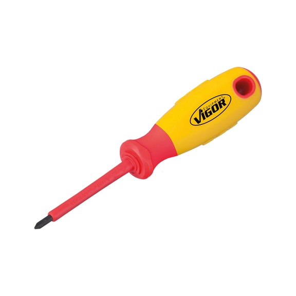 VIGOR VDE Phillips screwdriver width across flats PH0 length 141 mm - Phillips screwdriver