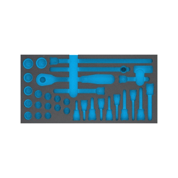 HAZET 2C soft foam insert 163-352L - Tool assortment