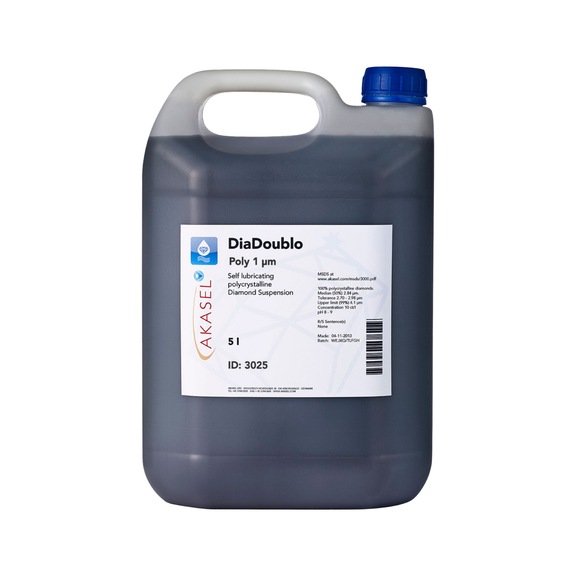 AKASEL DIADOUBLO POLY Suspension 1 µm, Endpolieren 5 L - 2 in 1 Diamantsuspension Dia-Doublo Poly