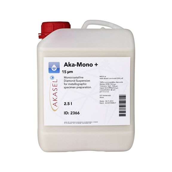 AKASEL AKA-MONO+ hooggeconc. 15 &micro;m suspensie met hoge diamantconc., 2,5 l - Aka-Mono+ diamantsuspensie, hooggeconcentreerd